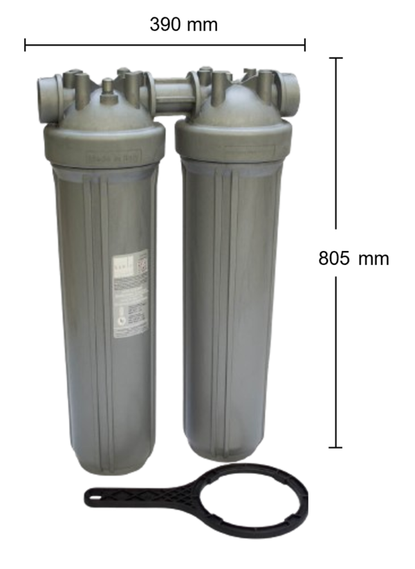 Combo Filtro BIG Autolavable 90 micras + Filtro Partículas y Sabor (4 a 6 Llaves) - Imagen 2