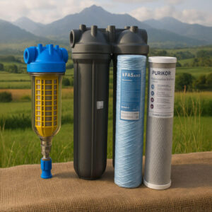 Combo Filtro BIG Autolavable 90 micras + Filtro Partículas y Sabor (4 a 6 Llaves)
